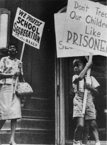 School segregation protest, USA